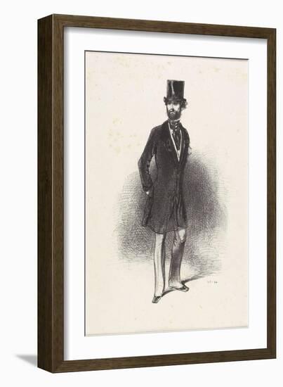 Costume D'Hiver, Par Humann, 1846-Paul Gavarni-Framed Giclee Print