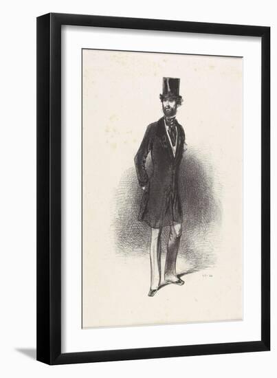 Costume D'Hiver, Par Humann, 1846-Paul Gavarni-Framed Giclee Print