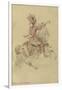 Costume de Carrousel : projet pour celui d'un cavalier, Trompette de la quadrille du Dauphin-Jean I Berain-Framed Giclee Print