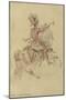 Costume de Carrousel : projet pour celui d'un cavalier, Trompette de la quadrille du Dauphin-Jean I Berain-Mounted Giclee Print