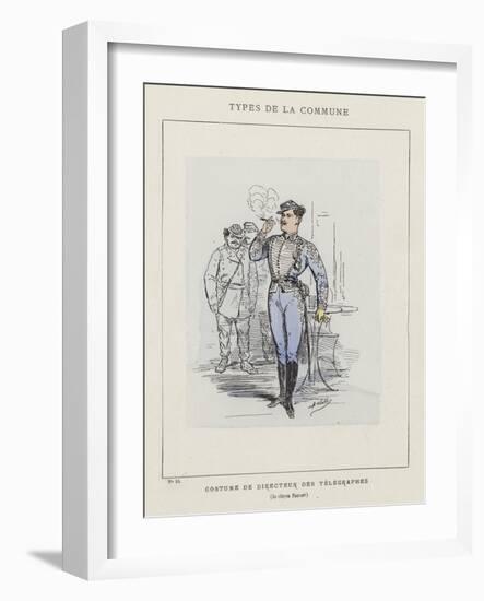 Costume De Directeur Des Telegraphes, Le Citoyen Pauvert-Charles Albert d'Arnoux Bertall-Framed Giclee Print