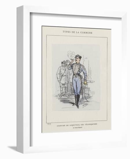 Costume De Directeur Des Telegraphes, Le Citoyen Pauvert-Charles Albert d'Arnoux Bertall-Framed Giclee Print