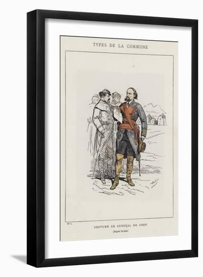 Costume De General En Chef, Bergeret Lui-Meme-Charles Albert d'Arnoux Bertall-Framed Giclee Print