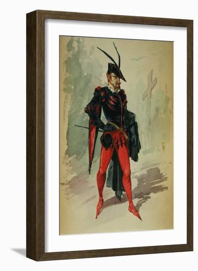 Costume Design by G. Palanti for the Opera Mephistopheles by Arrigo Boito-Giuseppe Palanti-Framed Giclee Print