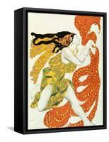 Costume Design for a Bacchante in "Narcisse" by Tcherepnin, 1911-Leon Bakst-Framed Stretched Canvas