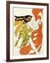 Costume Design for a Bacchante in "Narcisse" by Tcherepnin, 1911-Leon Bakst-Framed Giclee Print