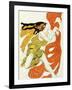 Costume Design for a Bacchante in "Narcisse" by Tcherepnin, 1911-Leon Bakst-Framed Giclee Print