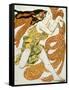 Costume Design for a Bacchante in "Narcisse" by Tcherepnin, 1911-Leon Bakst-Framed Stretched Canvas