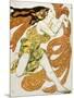 Costume Design for a Bacchante in "Narcisse" by Tcherepnin, 1911-Leon Bakst-Mounted Giclee Print