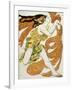 Costume Design for a Bacchante in "Narcisse" by Tcherepnin, 1911-Leon Bakst-Framed Giclee Print