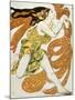 Costume Design for a Bacchante in "Narcisse" by Tcherepnin, 1911-Leon Bakst-Mounted Giclee Print