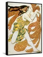 Costume Design for a Bacchante in "Narcisse" by Tcherepnin, 1911-Leon Bakst-Framed Stretched Canvas