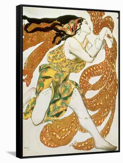 Costume Design for a Bacchante in "Narcisse" by Tcherepnin, 1911-Leon Bakst-Framed Stretched Canvas