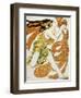 Costume Design for a Bacchante in "Narcisse" by Tcherepnin, 1911-Leon Bakst-Framed Giclee Print