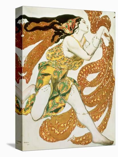 Costume Design for a Bacchante in "Narcisse" by Tcherepnin, 1911-Leon Bakst-Stretched Canvas