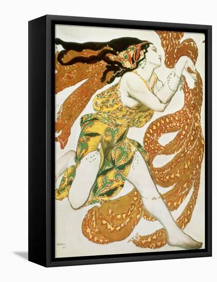 Costume Design for a Bacchante in "Narcisse" by Tcherepnin, 1911-Leon Bakst-Framed Stretched Canvas