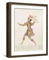 Costume Design for a Coral Fisher for 'The Marriage of Thetis and Peleus'-null-Framed Giclee Print