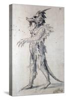 Costume Design for a Costume for a Dragon, 16th Century-Giuseppe Arcimboldi-Stretched Canvas