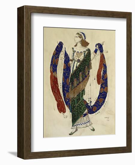 Costume Design for a Dancer from 'Cleopatra', 1910-Leon Bakst-Framed Giclee Print