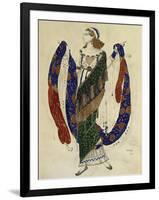 Costume Design for a Dancer from 'Cleopatra', 1910-Leon Bakst-Framed Giclee Print