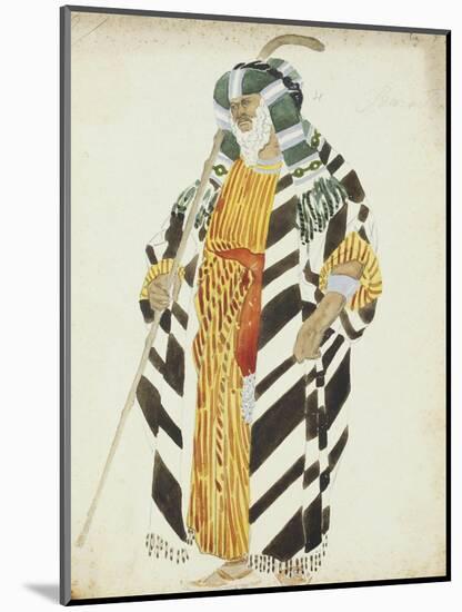 Costume Design for a Dancer from 'Suite Arabe'-Leon Bakst-Mounted Giclee Print