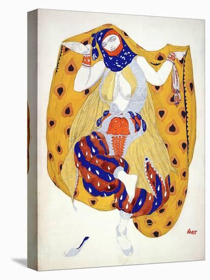 Costume Design for a Dancer in 'Scheherazade', a Ballet First Produced by Diaghilev-Leon Bakst-Stretched Canvas