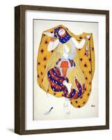 Costume Design for a Dancer in 'Scheherazade', a Ballet First Produced by Diaghilev-Leon Bakst-Framed Giclee Print