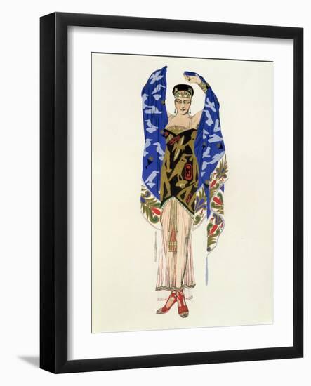 Costume Design for a Dancing Girl-Leon Bakst-Framed Giclee Print