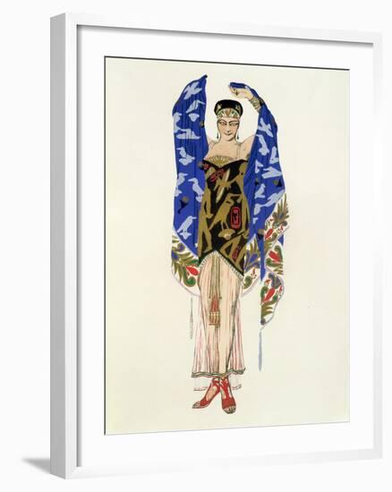 Costume Design for a Dancing Girl-Leon Bakst-Framed Giclee Print