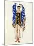 Costume Design for a Dancing Girl-Leon Bakst-Mounted Giclee Print