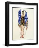 Costume Design for a Dancing Girl-Leon Bakst-Framed Giclee Print