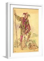 Costume Design For a Jester For "A Midsummer Night's Dream" c.1881-93-C. Wilhelm-Framed Giclee Print