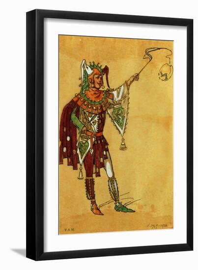 Costume Design for a Jester for "A Midsummer Night's Dream," circa 1881-93-C. Wilhelm-Framed Giclee Print