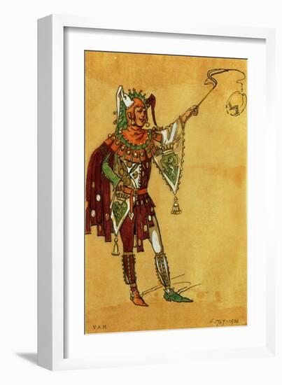 Costume Design for a Jester for "A Midsummer Night's Dream," circa 1881-93-C. Wilhelm-Framed Giclee Print