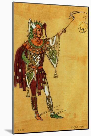 Costume Design for a Jester for "A Midsummer Night's Dream," circa 1881-93-C. Wilhelm-Mounted Giclee Print