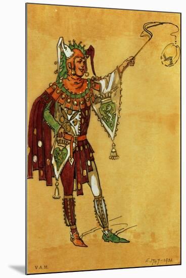 Costume Design for a Jester for "A Midsummer Night's Dream," circa 1881-93-C. Wilhelm-Mounted Premium Giclee Print