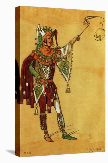 Costume Design for a Jester for "A Midsummer Night's Dream," circa 1881-93-C. Wilhelm-Stretched Canvas