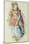 Costume Design for a Lady Masquer, 1610-Inigo Jones-Mounted Giclee Print