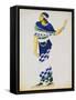 Costume Design for a Musician-Leon Bakst-Framed Stretched Canvas