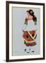 Costume Design for a Peasant Girl, 1922-Leon Bakst-Framed Giclee Print