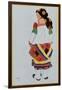 Costume Design for a Peasant Girl, 1922-Leon Bakst-Framed Giclee Print