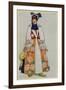 Costume Design for a Peasant Woman, from Sadko, 1917-Leon Bakst-Framed Giclee Print