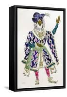 Costume Design for a Sultan (W/C on Paper)-Leon Bakst-Framed Stretched Canvas