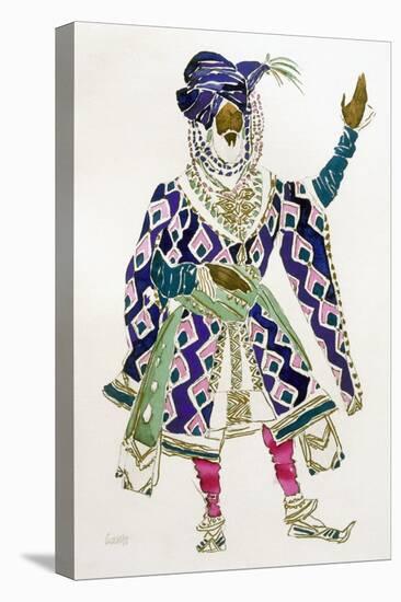 Costume Design for a Sultan (W/C on Paper)-Leon Bakst-Stretched Canvas