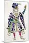 Costume Design for a Sultan (W/C on Paper)-Leon Bakst-Mounted Giclee Print