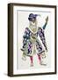 Costume Design for a Sultan (W/C on Paper)-Leon Bakst-Framed Giclee Print