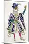 Costume Design for a Sultan (W/C on Paper)-Leon Bakst-Mounted Giclee Print