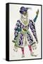 Costume Design for a Sultan (W/C on Paper)-Leon Bakst-Framed Stretched Canvas