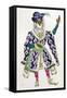 Costume Design for a Sultan (W/C on Paper)-Leon Bakst-Framed Stretched Canvas