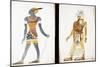 Costume Design for 'Ammoun', Depicting a Nubian Male Dancer-Leon Bakst-Mounted Giclee Print